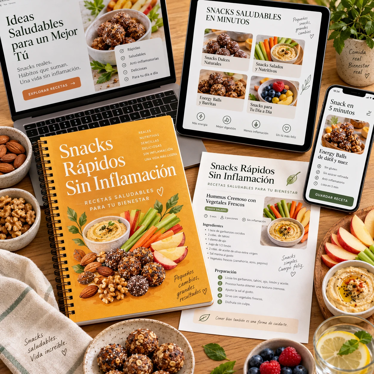 Snacks Rápidos Sin Inflamación